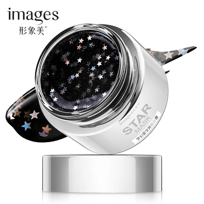 

images face mask starry sky peel off mask Deep Cleansing cream Remove blackhead glitter gold STAR MASK mud 50g