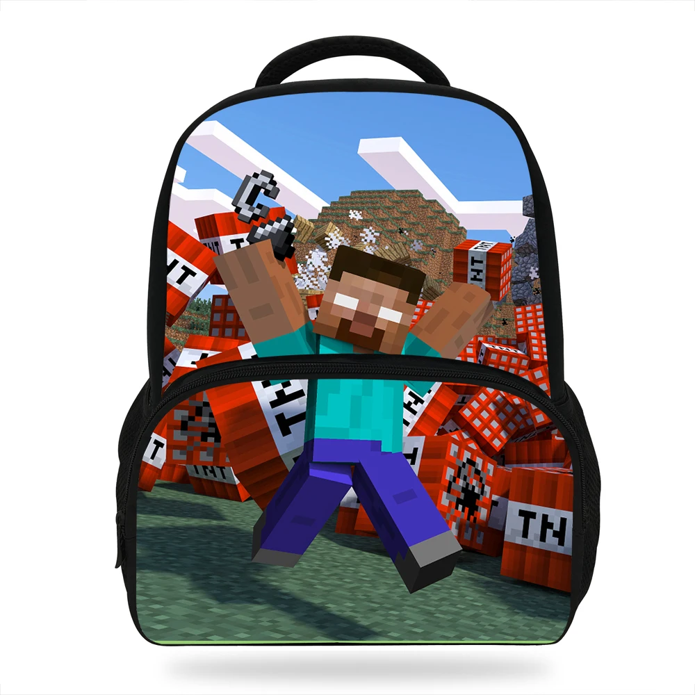 14inch Cute Mochila Boys School Bag Cartoon Network Game Backpack Kids Bookbag Children Girls Travel Bag