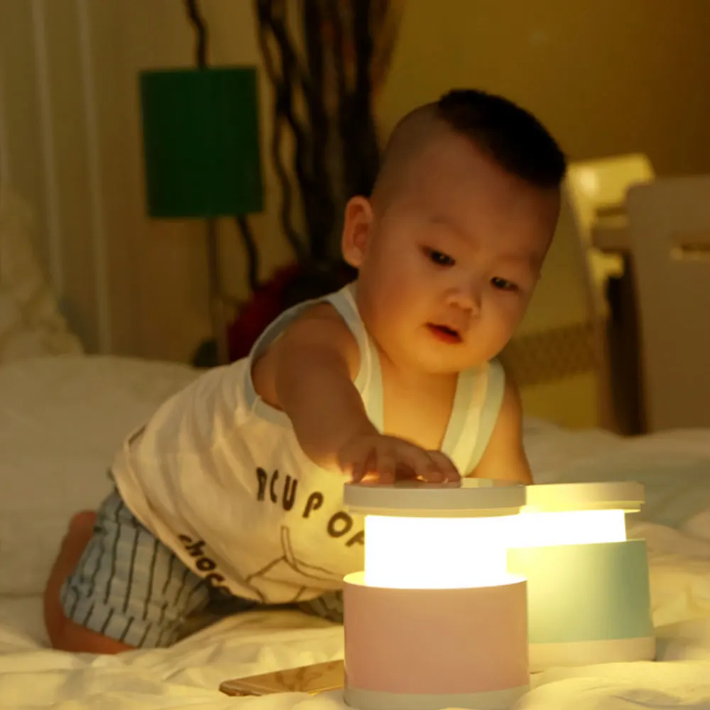 Творческий телескопические ночник светодиодный USB Мощность мини настольная лампа для Спальня детская Ночная лампа переносной ночника для