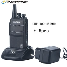 6pcs Zastone ZT-V1000 CB Radio Waterproof HF Transceiver UHF 400-480MHz 8W 2000mAh Walkie Talkie Two Way Radio Communicator