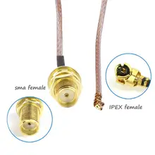 U. FL к SMA косичка 15 см IPEX Разъем антенны RF-SMA коаксиальный адаптер беспроводной GSM GPS RG178 кабель для SIM7100E/MC7455/MC7430