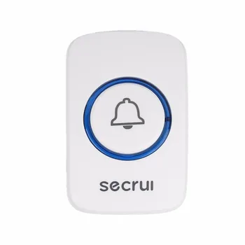 

Secrui 433MHz Multifunctional Wireless Smart Doorbell With Button Control Songs Optional Intelligent Home Welcome Alarm white