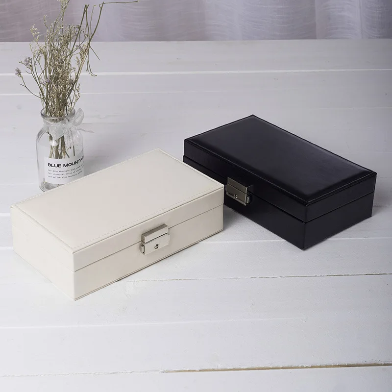 США портативная дорожная коробочка для украшений Органайзер кожаный ювелирный орнамент чехол для хранения
