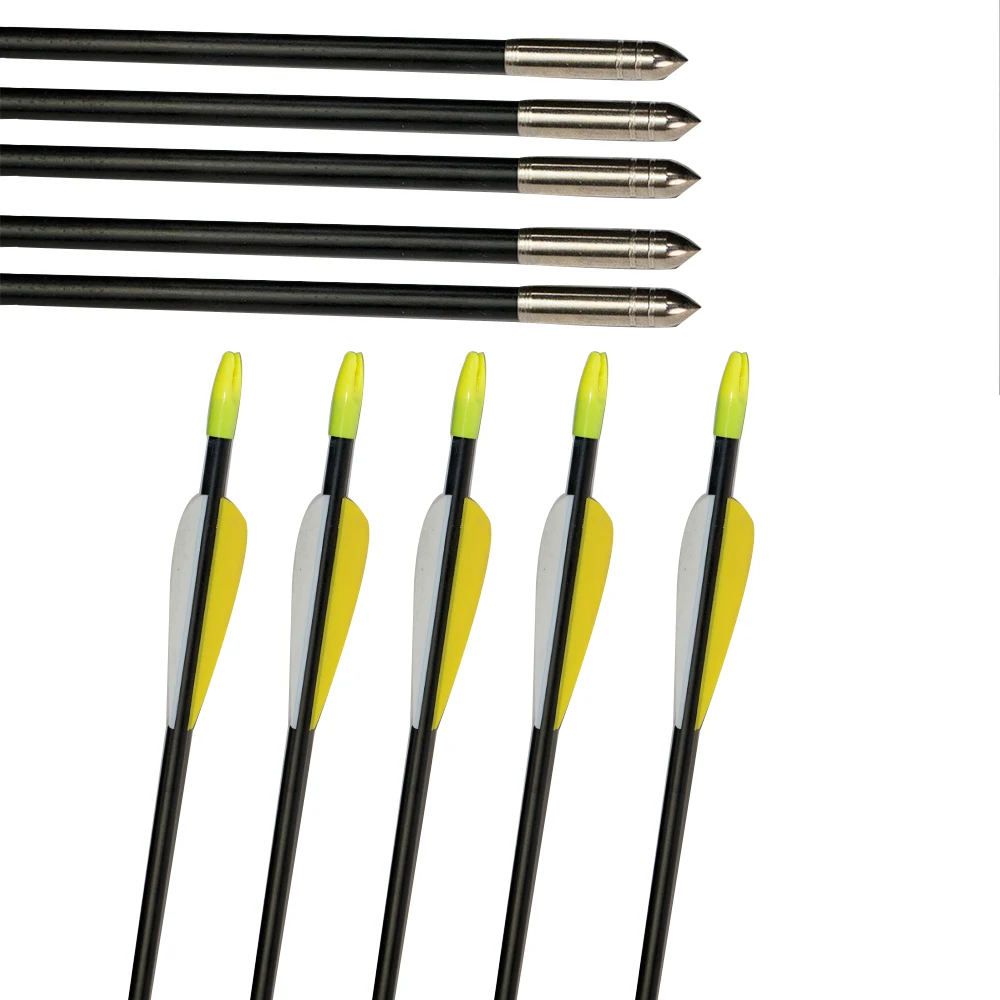 New Design Archery 30" OD 7mm Fiberglass Arrow Shafts with Undetachable