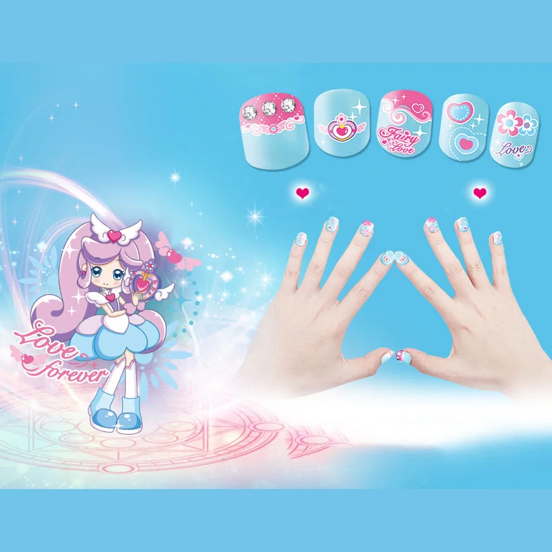 Children's DIY Handmade Nail Patch Makeup Jewelry Toy Waterproof Nail Sticker Set Girl Child Nail Fun Toy Children's DIY Handmade Nail Patch Makeup Jewelry Toy Waterproof Nail Sticker Set Girl Child Nail Fun Toy