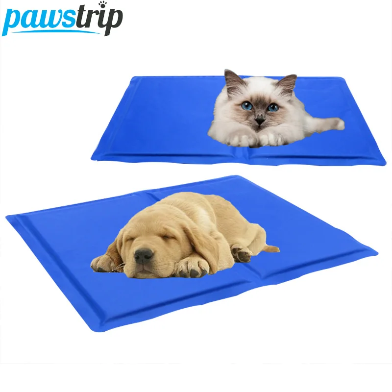 

pawstrip 3 Size Gel Pet Dog Cooling Mat Summer Dog Bed For Chihuahua Yorkie Self Cooling Cat Beds