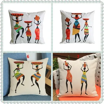 

Maiyubo African Tribal Cushion Cover Decoration Pillow Africa Print Throws Cushion Covers Pillow Covers Sofa Home Decor PC492