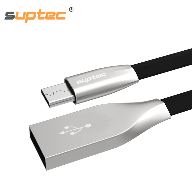 

SUPTEC Micro USB Cable Zinc Alloy Connector Data Sync Fast Charging Cable for Samsung Xiaomi Huawei HTC Sony Android Phone Cord