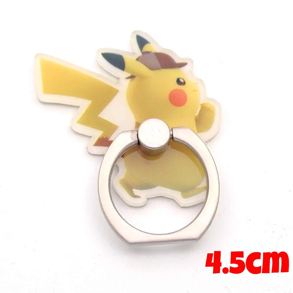 

Giancomics Hot Detective Pikachu Cell Phone Ring Kawaii Pikachu Figure 360 Degree Metal Ring for Phone Mobile Phone Support Toys