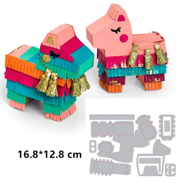 

Trojan Horse Animal 3DMetal Cutting Dies Scrapbooking Card Making Album Embossing Stencil Die Cut Craft Dies New 2019 Decoration
