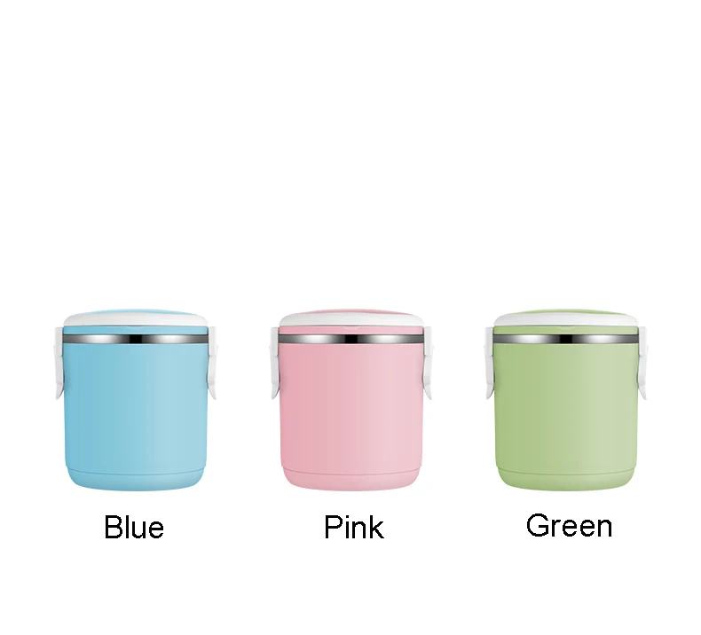 Stainless Steel Lunch Box Bento Round 1800ml With Handle Portable Health Design Eco-Friendly Thermal Insulation  (15)