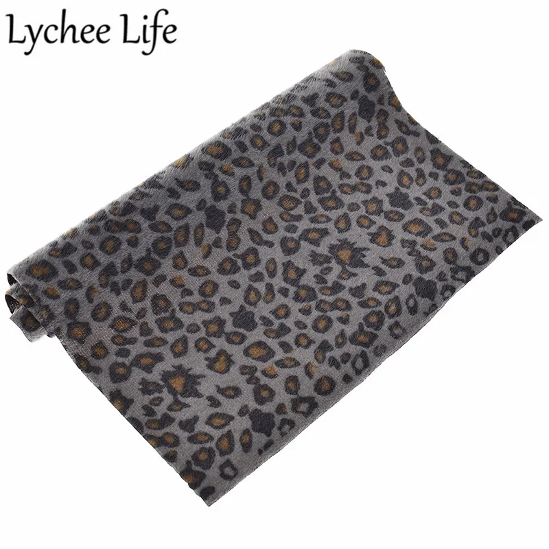 Lychee Life A4 вельвет с леопардовым принтом ткань красочные 29x21 см Ткань DIY ручной работы швейная одежда текстиль поставки