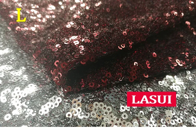 LASUI 13 цветов 5 ярдов = 1 лот 3 мм шифрование Блестящий градиент сетчатые кружева с блестками Ткань вечернее платье вечерние платья ткань W0041