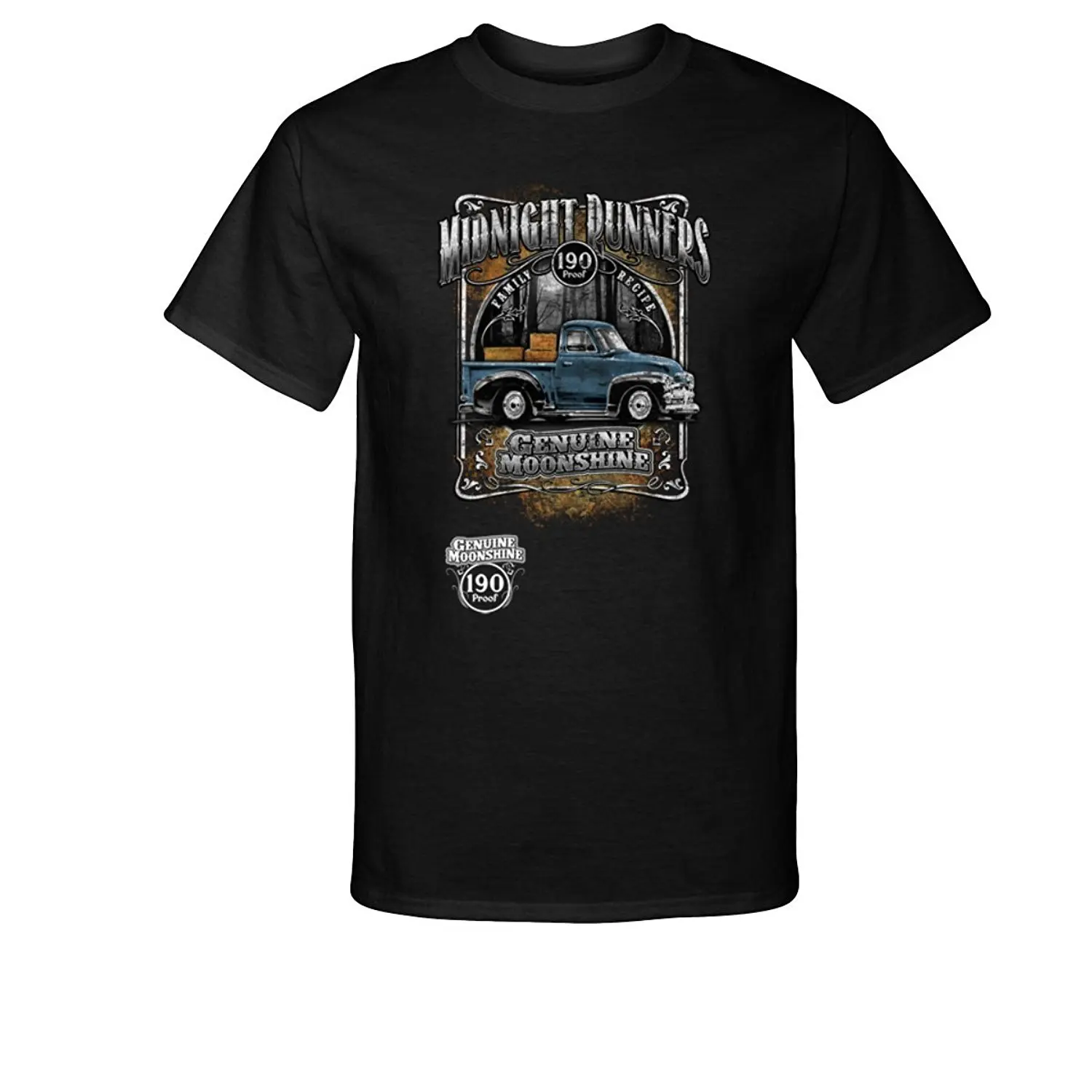 

2019 Fashion Cotton Tee Shirt Fashion Midnight Runners Truck Genuine Moonshine T-Shirt