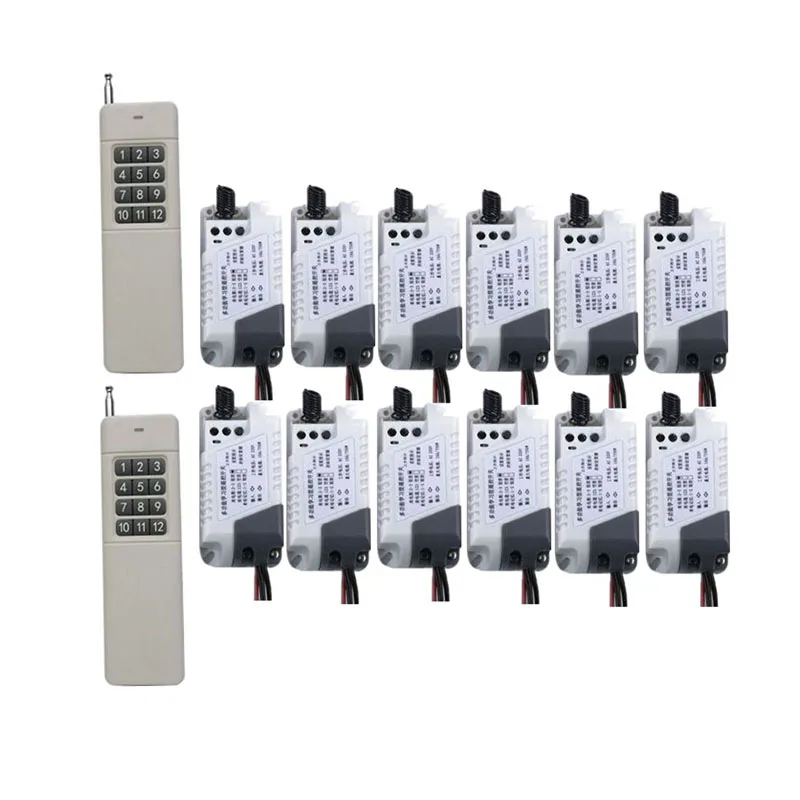 

AC 220V 10A RF Wireless Remote Control Switch System teleswitchtransmitter & receiver relay Receiver Smart Home Switch