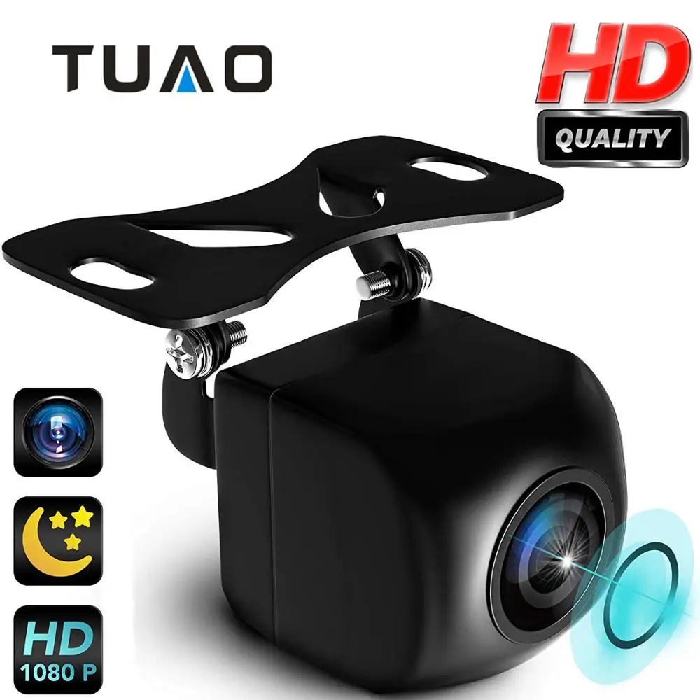 

TUAO Super Night Vision HD CCD Vehicle Camera 170 Wide Angle Universal Parking 1080P Rear View Camera IP68 Reverse Camera