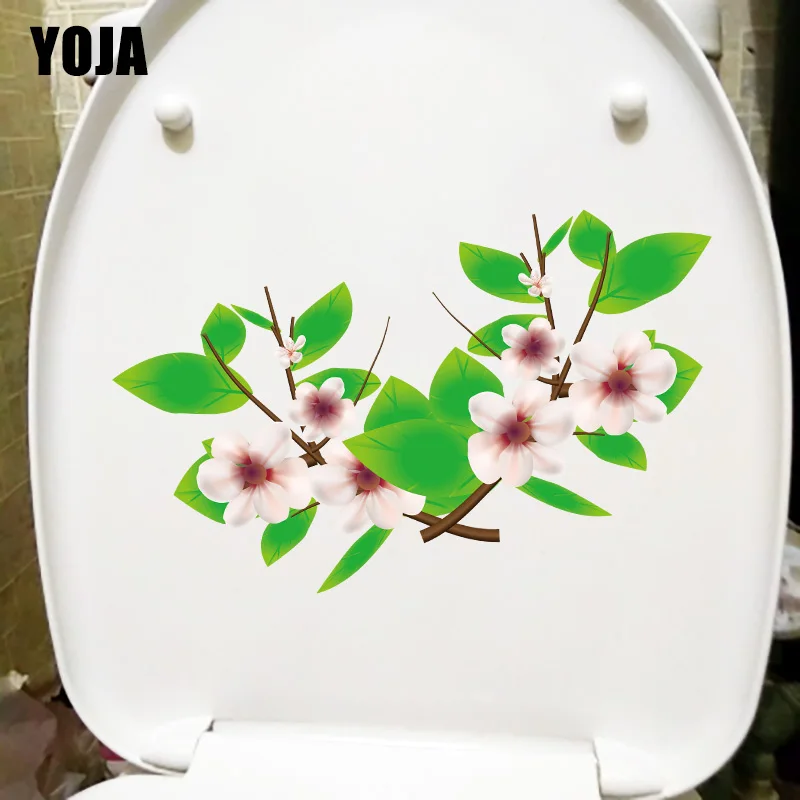 YOJA 22 5x14 9 см мультяшный розовый цветок детская комната Настенный декор наклейки