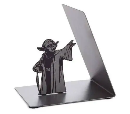 

New Star Wars Master Yoda Metal Bookrack BookShelf BOOKENDS Book Holders Gifts