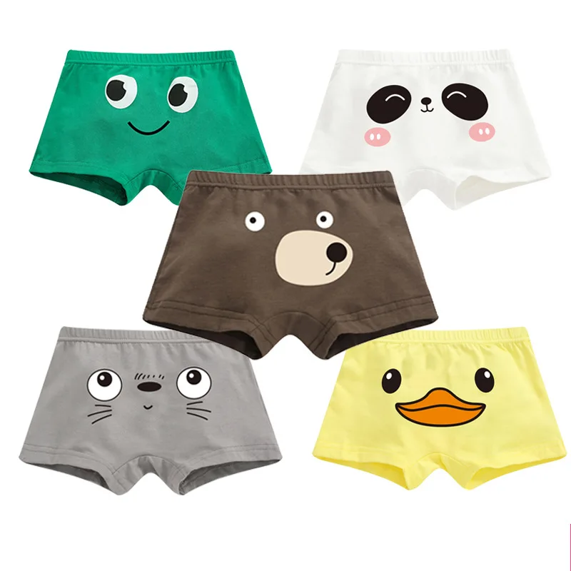 5Pcslot KRIATIV 2019 Baby Pantie Underwear Cotton Boy Girl Cute Cartoon Panda Toddler Panties Baby Girl Clothes Shorts
