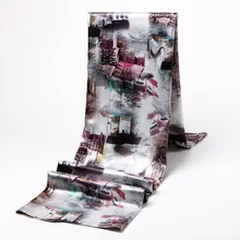 170x75 см свежие фигурки небольшой шелковой печати ткани DIY одежды платье HF03