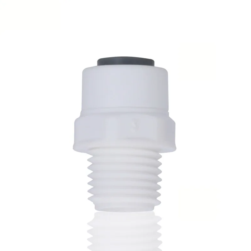 

1/4'' NPT Male Thread - 1/4'' OD Tube RO Water Filter Quick Connector Straight Tight Junction PE Pipe Fitting