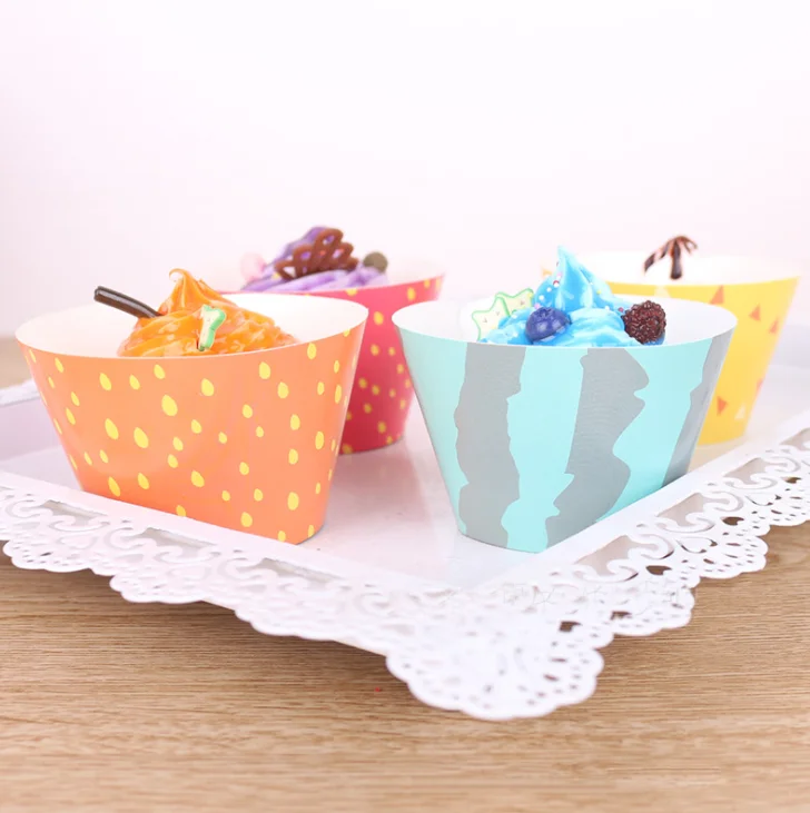 12 шт./компл. кавайное украшение в виде фруктов Happy Baby Shower арбуз Торт Апельсиновый