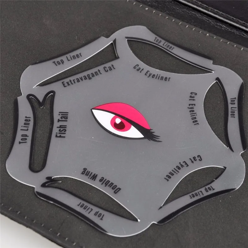 

RORASA 1pcs 6 in 1 Stencils Eyeliner Template Smoky Makeup Guide Cat Eye Natural Liner Quick Eyeliner stencil Tool Cosmetic tool