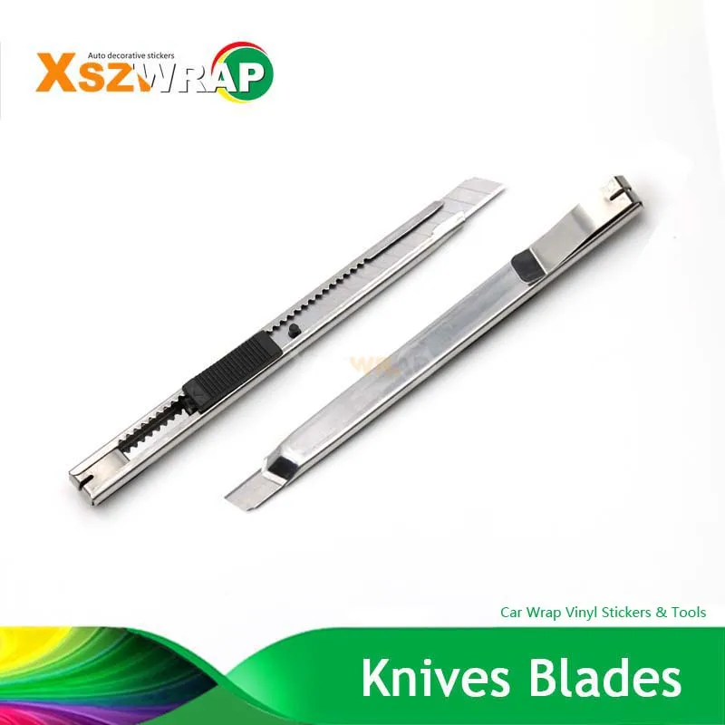 

13*1cm 45 Degree Stainless Steel Knife For Car Wrapping Vinyl Cutting Application Tools Car Wrap Vinyl Cutter Knives