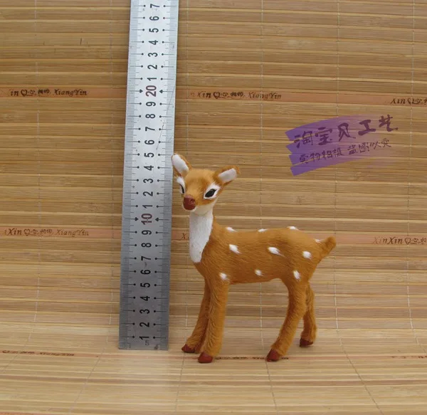 small cute simulation deer model toy resin&ampfur female gift about 11x5x15cm 2562 | Игрушки и хобби