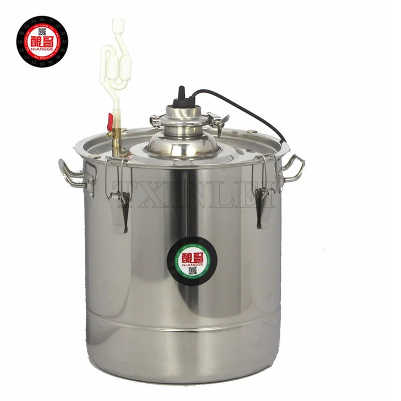 

NIANGGE 70L Household Stainless Steel Thermostatic Wine Fermenter Constant Temperature Fermentation Tank