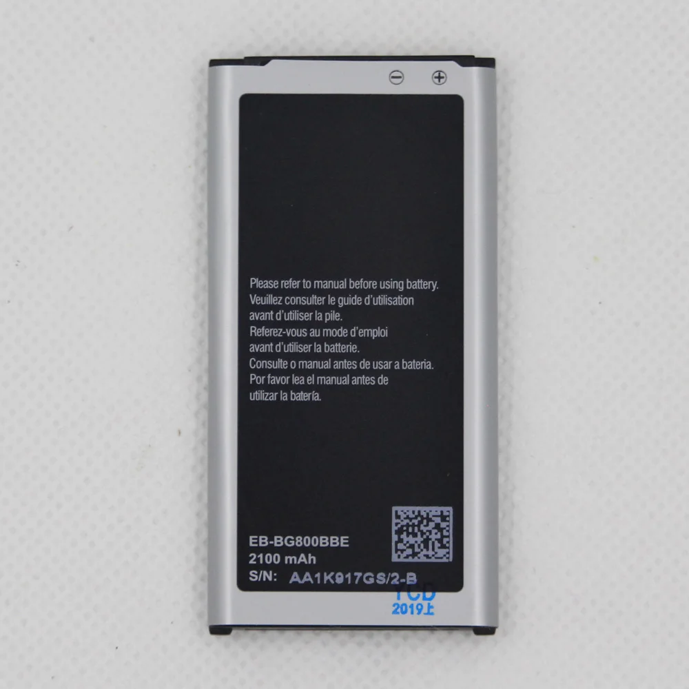 5 шт. Батарея для samsung S5 мини Батарея для samsung Galaxy S5 мини G800 G800F G800H G800A G800Y G800R EB-BG800BBE 2100 мА-ч