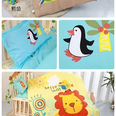 Большая версия детского сада с героями мультфильмов, детское стеганое одеяло, три комплекта из шести наборов квилтов Синьцзян с базовым постельным бельем на заказ
