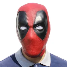 Película Deadpool Cosplay máscara de látex casco de cabeza completa Deadpool Wade Wilson fiesta disfraz máscaras Accesorios