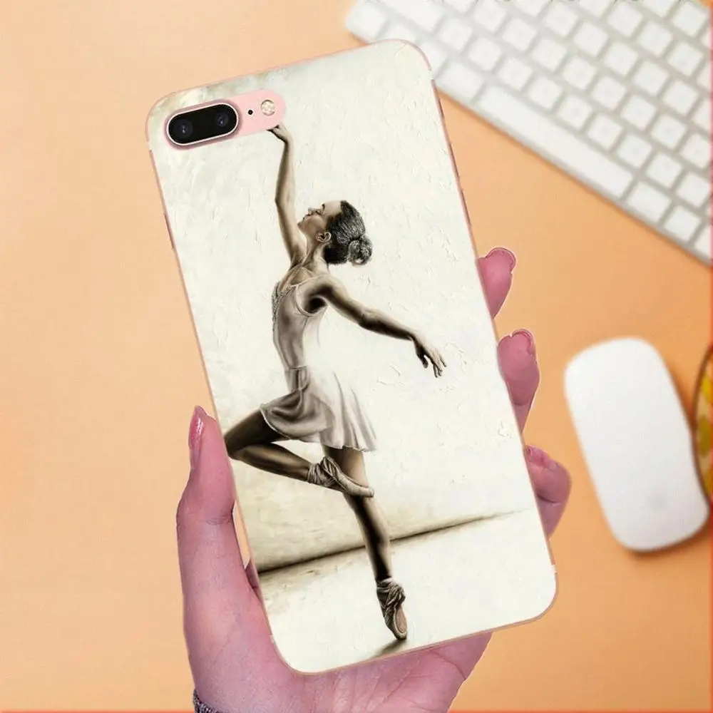 Для Samsung Galaxy Note 5 8 9 S3 S4 S5 S6 S7 S8 S9 S10 mini Edge Plus Lite мягкие ТПУ Capa балетные туфли для