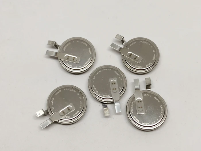 

5pcs/lot Maxell high-temperature lithium CR2050HR CR2050 2050 3V manganese dioxide battery Li-ion button battery with leg feet