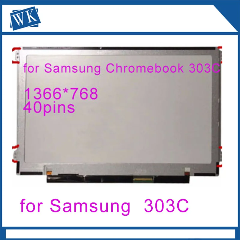 Free shipping 11.6'' lcd matrix screen for Samsung Chromebook 303C XE303C WXGA HD LED LCD Screen Notebook display
