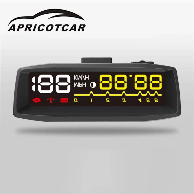 

4.7" HUD Head-up Display OBD Drive Computer Car Monitor Speed Engine Fault Voltage Water Temperature Fatigue Speed Shift Remind