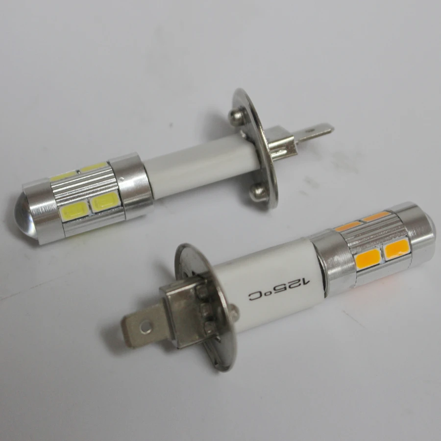 2PCS/Lot H1 10 LEDS SMD 5730 Auto LED Bulbs Car Fog Light Lamp Driving