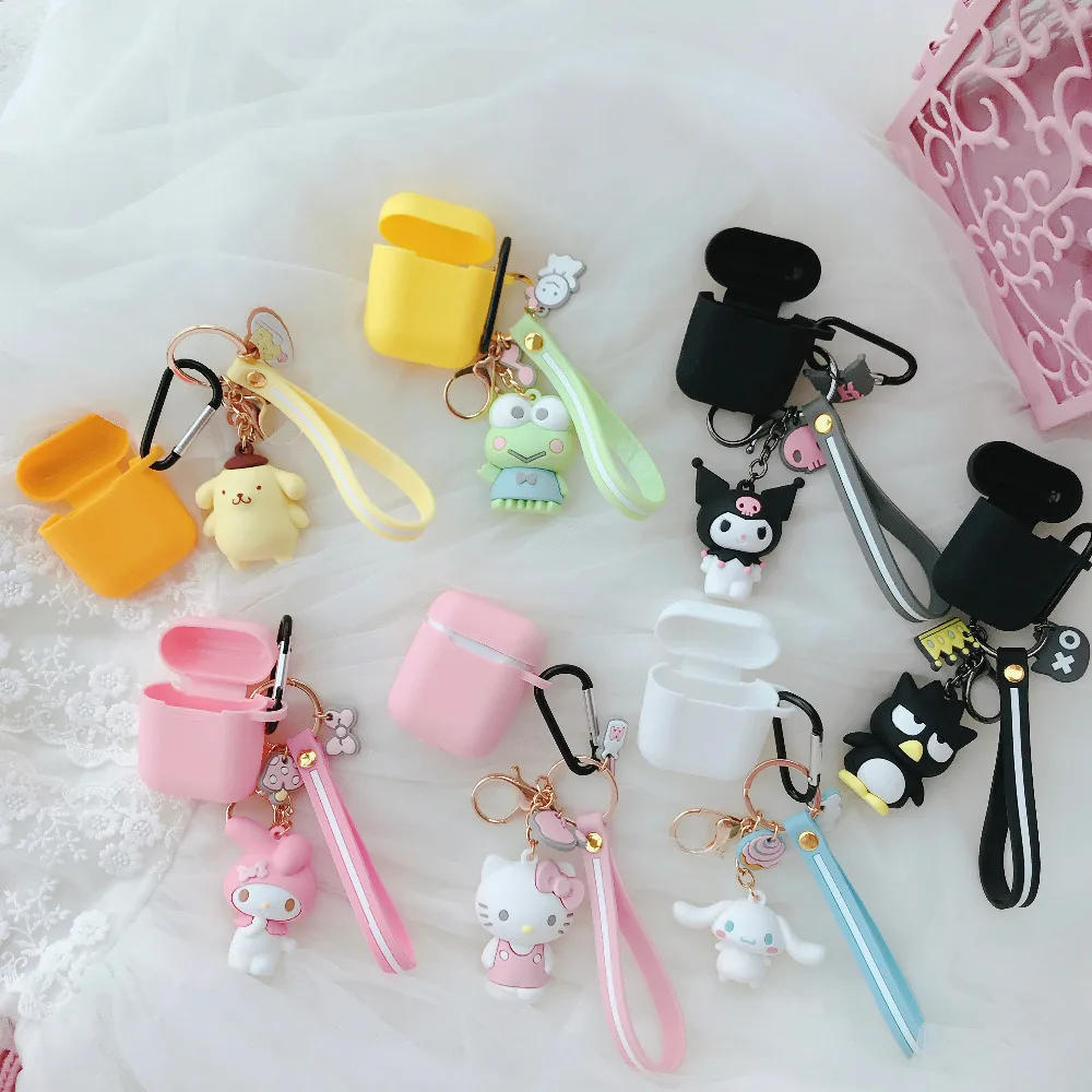 fashion cartoon animal Sanrio Doll funny Soft Silicone Case For Apple Airpods Shockproof Cover For Apple AirPods Earphone case
