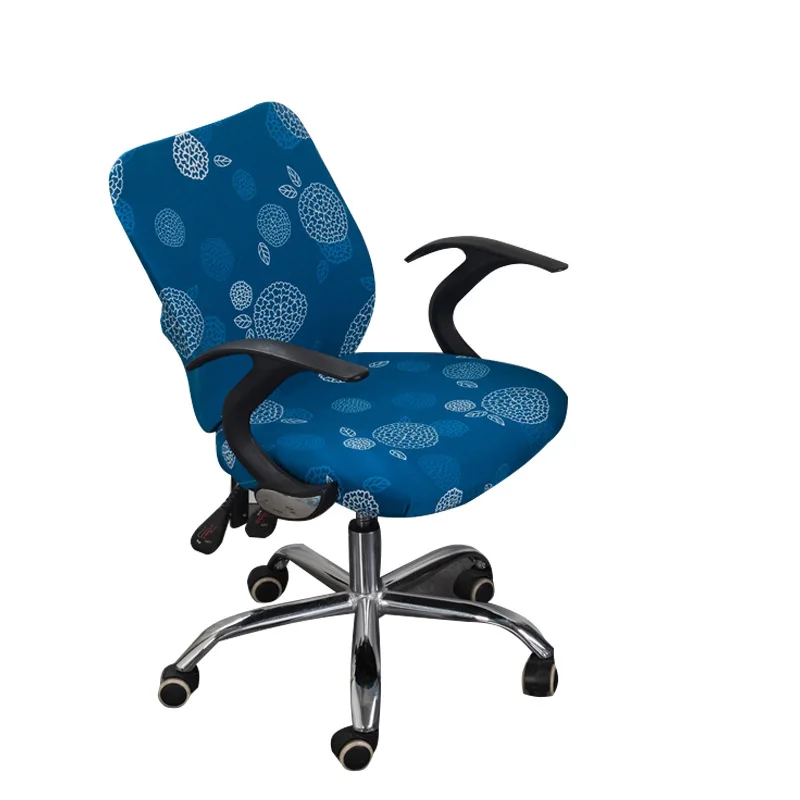 

Smooth Spandex Office Computer Chair Cover Fit Well Stretch Elastic Armchair Seat Cover Anti-dirty Swivel Chair Protective Case