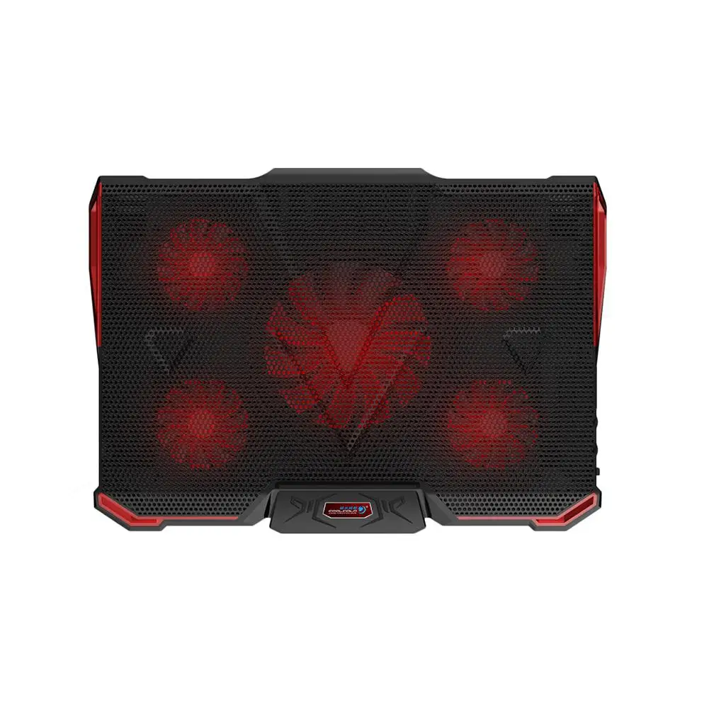 5 Quiet Fans Laptop Cooler External Cooling Fans Pad for 12" 17