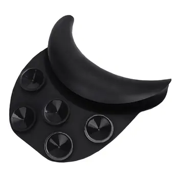 

1Pc Black Silicone Shampoo Head Pillow Neck Rest With Suction Cup Hair Wash Sink Basin Hairdresser Accessories