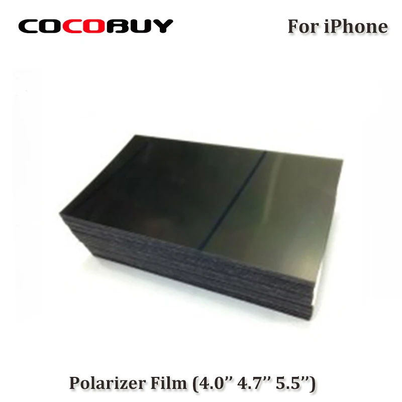 

Novecel 50pcs Original quality LCD Polarizer Film For iPhone X 8G 8 Plus 6 6S 7 plus 5 5S 5c Polarization Light Film Replacement