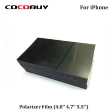 Novecel 50pcs Original quality LCD Polarizer Film For iPhone X 8G 8 Plus 6 6S 7 plus 5 5S 5c Polarization Light Film Replacement