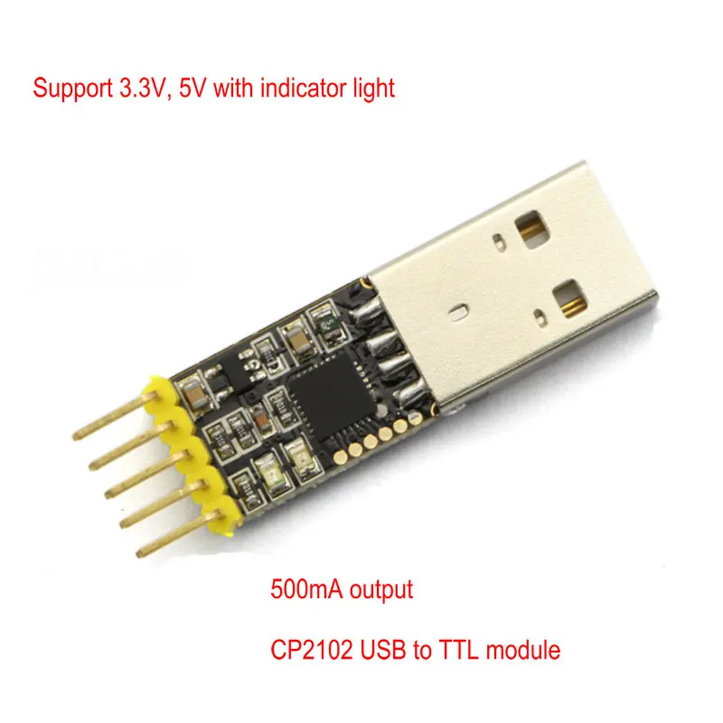 

CP2102 Module USB to Serial Port USB to TTL Module Download Wire Brush Line High Current Output