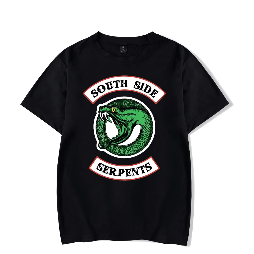 

Drop Shipping Men T Shirt Tops Riverdale South Side Serpents T-Shirt for Man Riverdale T-shirts Women Summer T Shirt Tops
