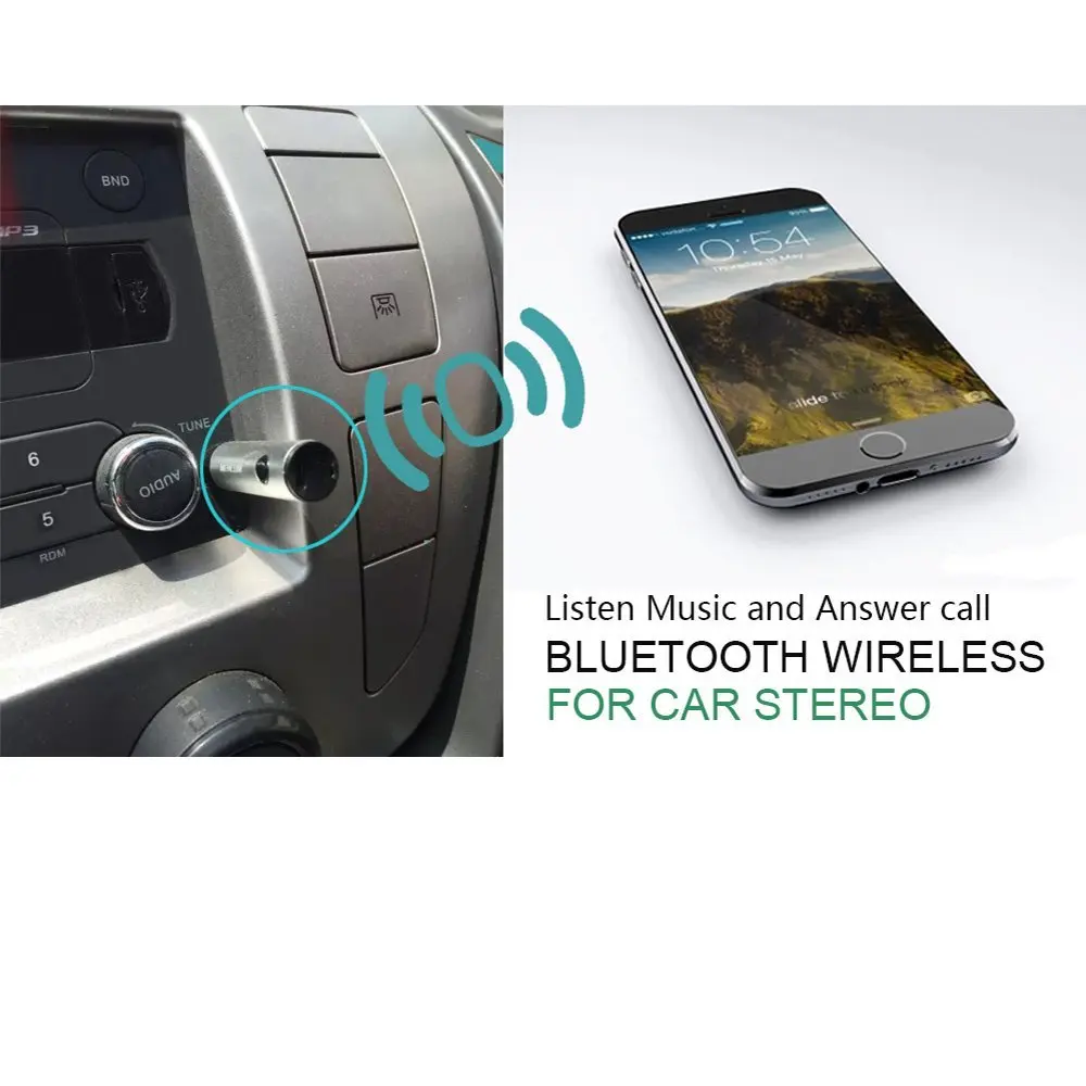 Mencom беспроводной Bluetooth приемник 3,5 мм аудио Bluetooth Aux адаптер музыкальный приемник автомобильный кабель бесплатно для динамика наушников