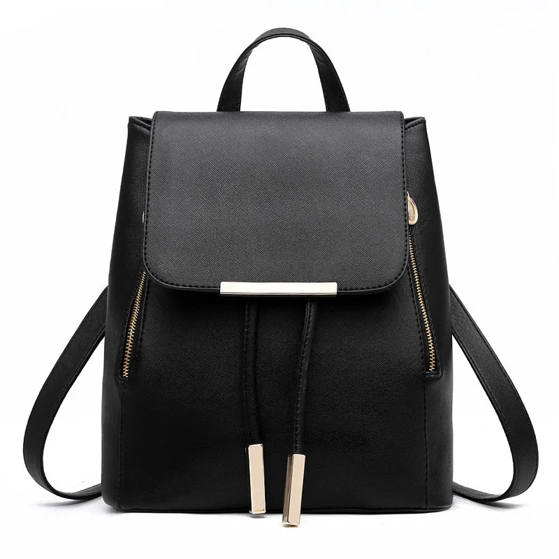 

Women Backpack PU Leather High Quality Backpacks Herald Fashion Women Bags Designer School Bags For Teenagers Girls Top-handle