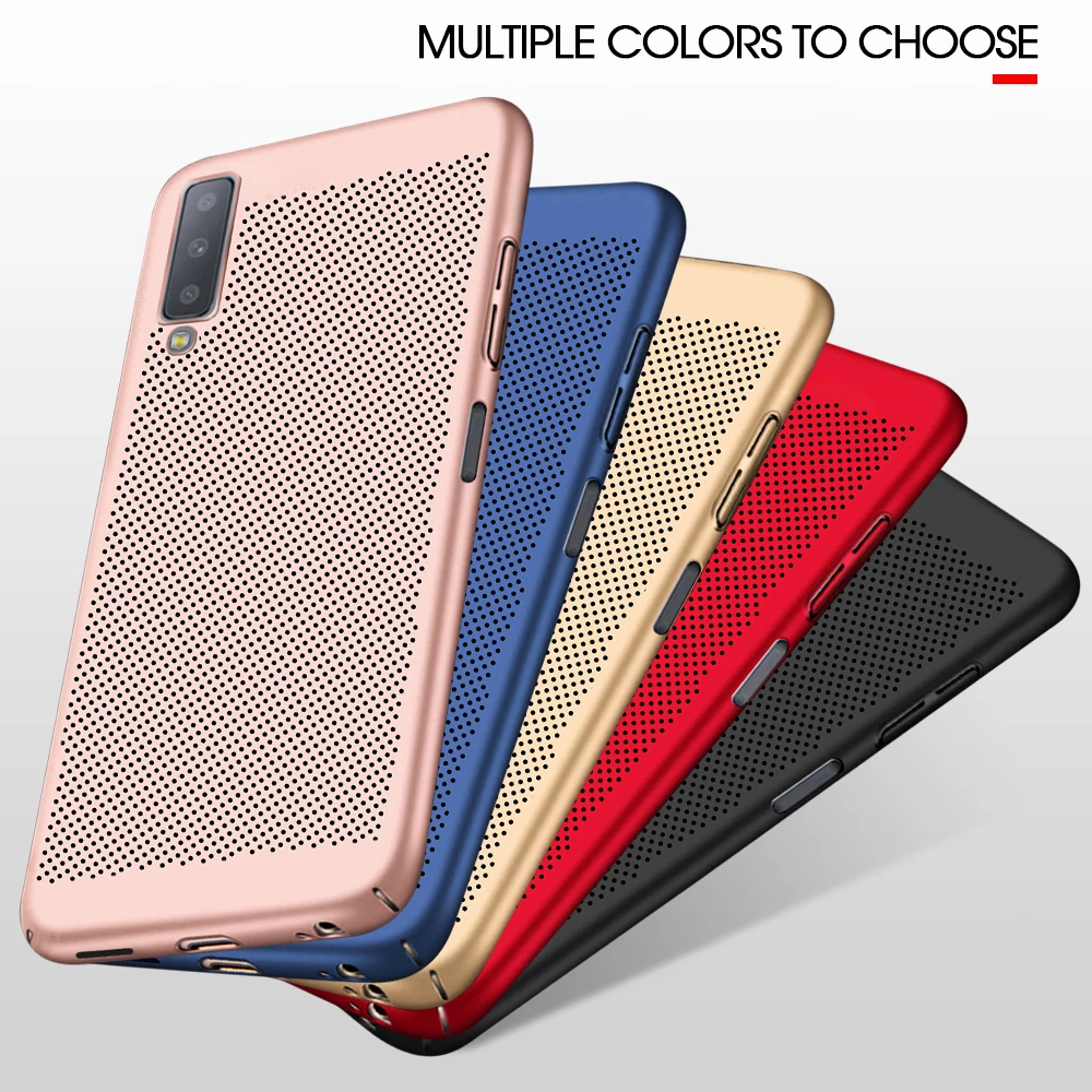 

Cooling Cases For Samsung Galaxy A7 A8 Plus A9 2018 A8S A5 A7 2016 A3 2017 Heat Dissipation Case Back Cover Capa Case