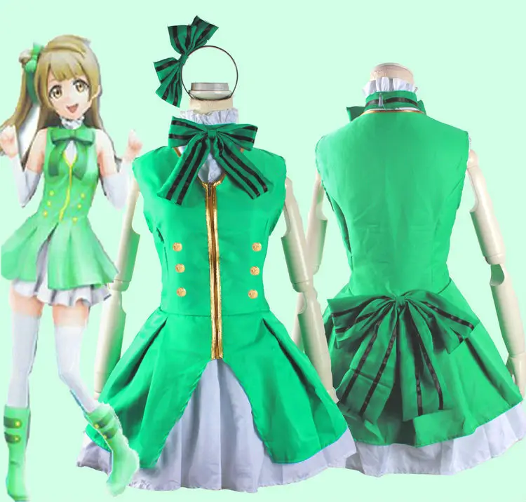 Обувь в стиле аниме «Живая любовь! Minami Kotori green cosplay Start dash! Sj Костюмы Лолита платье горничной